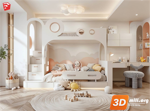 Children Room Scenes Skp FIles 